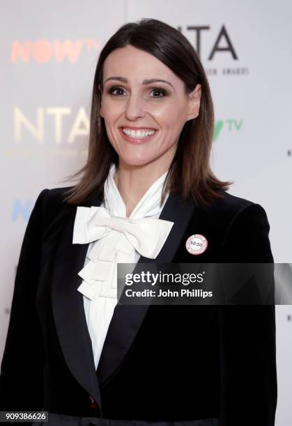 Suranne Jones with the Drama Performance award for "Doctor Foster" during the National Television Awards 2018 at the O2 Arena on January 23, 2018 in...