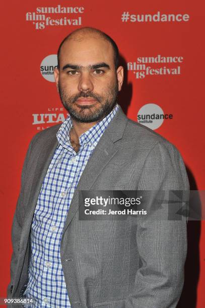 Producer Aziz Isham attends the Indie Episodic Program 4 during the 2018 Sundance Film Festival at Park Avenue Theater on January 23, 2018 in Park...