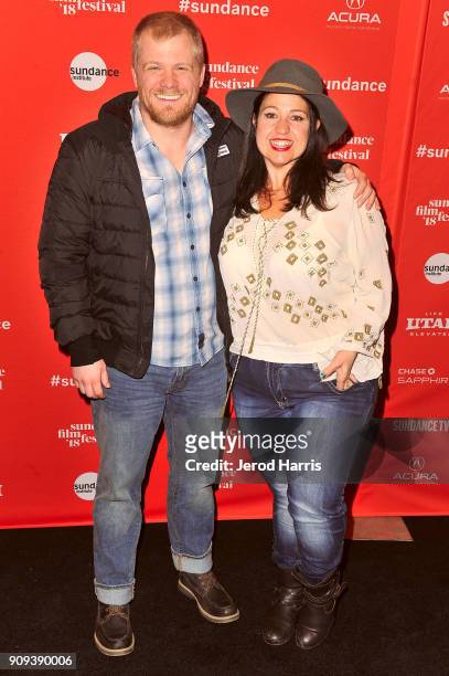Director Peter Gulsvig and actress Rachel Butera attend the Indie Episodic Program 4 during the 2018 Sundance Film Festival at Park Avenue Theater on...