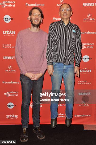 Sundance Film Festival programmer Charlie Sextro and director Caveh Zahedi attends the Indie Episodic Program 4 during the 2018 Sundance Film...