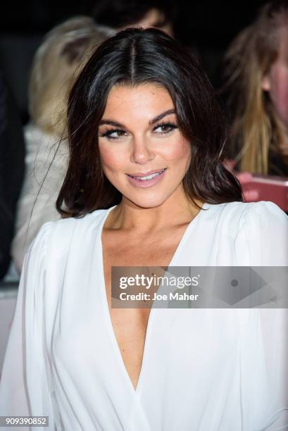 Faye Brookes attends the National Television Awards 2018 at The O2 Arena on January 23, 2018 in London, England.