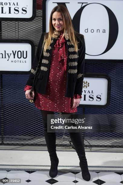 Spanish model Priscila De Gustin attends the 'Yo Dona' party at Only You Hotel Atocha on January 23, 2018 in Madrid, Spain.
