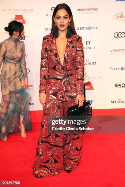 Nilam Farooq during the German Film Ball 2018 at Hotel Bayerischer Hof on January 20, 2018 in Munich, Germany.