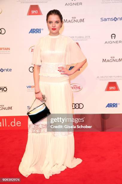 Jella Haase during the German Film Ball 2018 at Hotel Bayerischer Hof on January 20, 2018 in Munich, Germany.