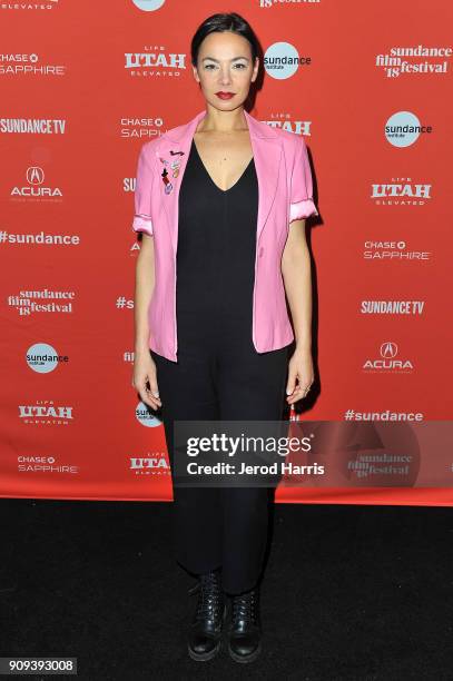 Actor Emmy Harrington attends the Indie Episodic Program 4 during the 2018 Sundance Film Festival at Park Avenue Theater on January 23, 2018 in Park...