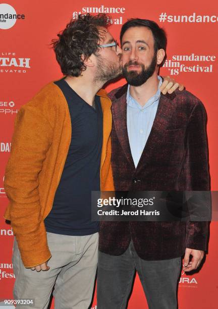 Producers James Belfer and Adam Belfer attend the Indie Episodic Program 4 during the 2018 Sundance Film Festival at Park Avenue Theater on January...