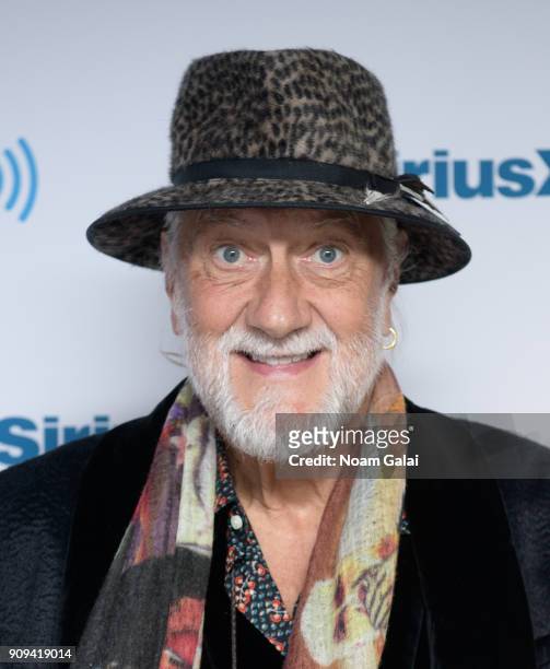 Mick Fleetwood visits the SiriusXM Studios on January 23, 2018 in New York City.
