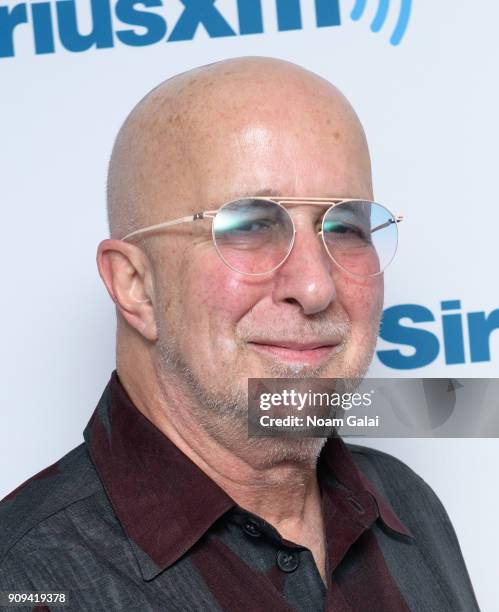 Paul Shaffer visits the SiriusXM Studios on January 23, 2018 in New York City.