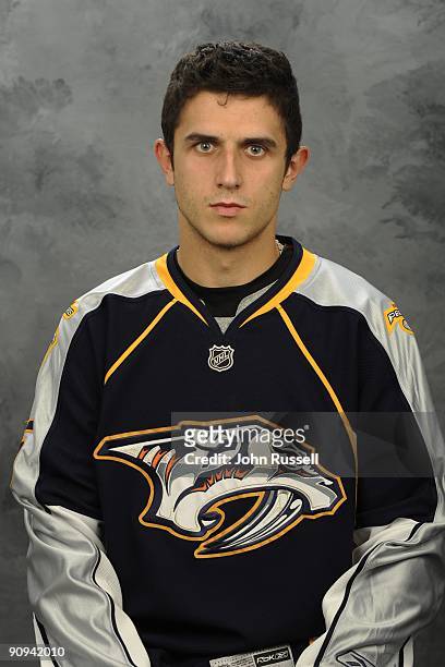 Marcel Goc of the Nashville Predators poses for his official headshot for the 2009-2010 NHL season.
