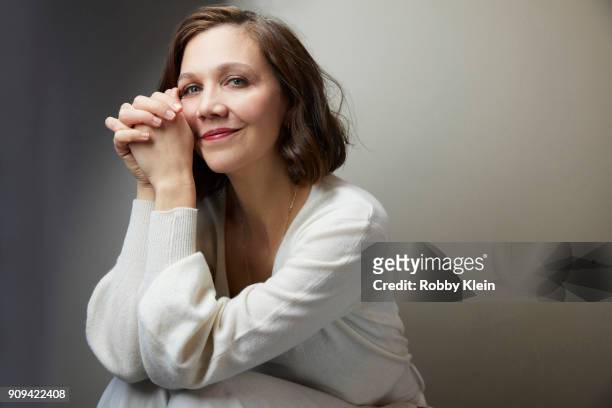 Maggie Gyllenhaal from the film 'The Kindergarten Teacher' poses for a portrait at the YouTube x Getty Images Portrait Studio at 2018 Sundance Film...