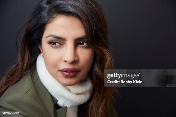 Priyanka Chopra from the film 'A Kid Like Jake' poses for a portrait at the YouTube x Getty Images Portrait Studio at 2018 Sundance Film Festival on...