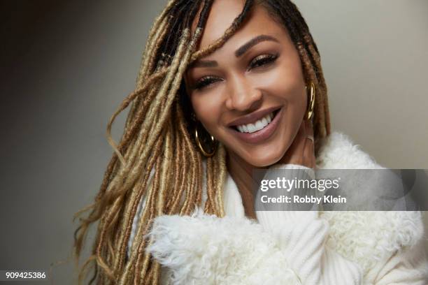 Meagan Good from the film 'A Boy. A Girl. A Dream: Love on Election Night' poses for a portrait in the YouTube x Getty Images Portrait Studio at 2018...