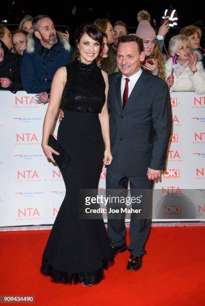 Emma Barton and Perry Fenwick attends the National Television Awards 2018 at The O2 Arena on January 23, 2018 in London, England.