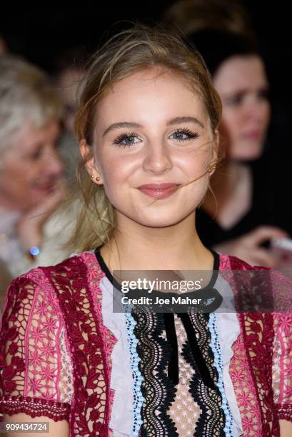 Eden Taylor-Draper attends the National Television Awards 2018 at The O2 Arena on January 23, 2018 in London, England.