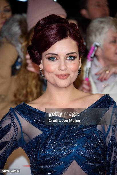 Shona McGarty attends the National Television Awards 2018 at The O2 Arena on January 23, 2018 in London, England.