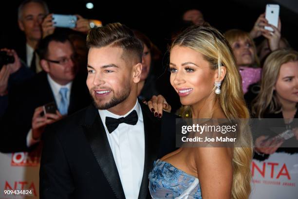 Chris Hughes and Olivia Attwood attend the National Television Awards 2018 at The O2 Arena on January 23, 2018 in London, England.