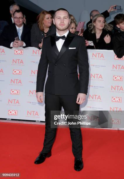 Danny Walters attends the National Television Awards 2018 at the O2 Arena on January 23, 2018 in London, England.