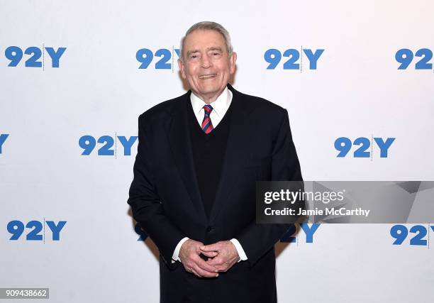 Dan Rather attends the 92nd Street Y Presents Dan Rather Discussing His New Book "What Unites Us" at 92nd Street Y on January 23, 2018 in New York...