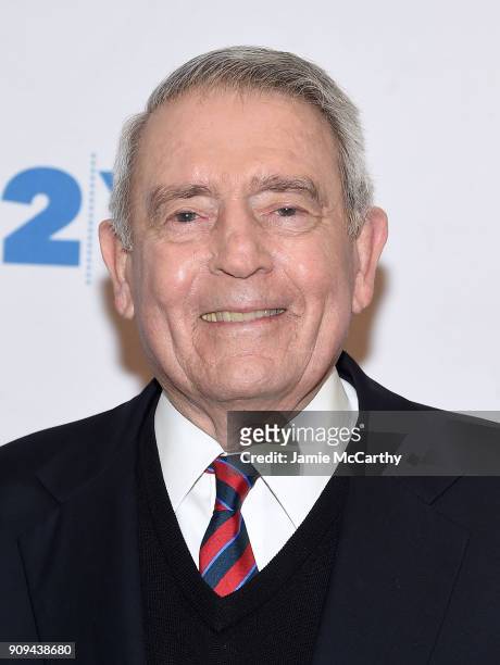 Dan Rather attends the 92nd Street Y Presents Dan Rather Discussing His New Book "What Unites Us" at 92nd Street Y on January 23, 2018 in New York...