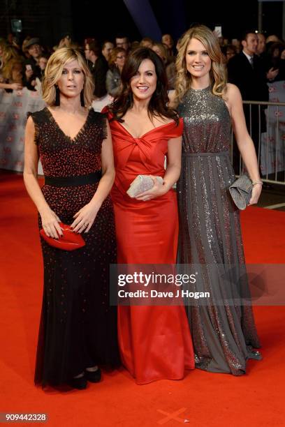 Kate Garraway, Susanna Reid and Charlotte Hawkins attend the National Television Awards 2018 at The O2 Arena on January 23, 2018 in London, England.