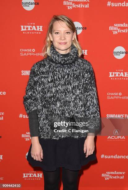 Actor Mia Wasikowska attends the premiere of 'Damsel' during the 2018 Sundance Film Festival at Eccles Theatre on January 23, 2018 in Park City, Utah.