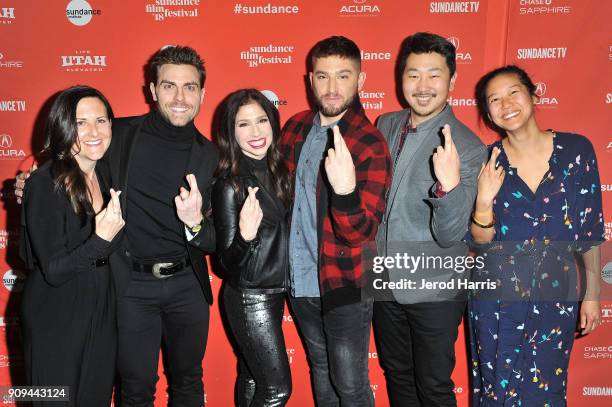 Colt Prattes, Mary Pat Bentel, Shoshannah Stern, Josh Feldman, Andrew Ahn and Winnie Kemp attend the Indie Episodic Program 2 during the 2018...