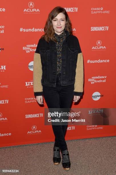 Actor Kelly Macdonald attends the "Puzzle" Premiere at Eccles Center Theatre during the 2018 Sundance Film Festival on January 23, 2018 in Park City,...