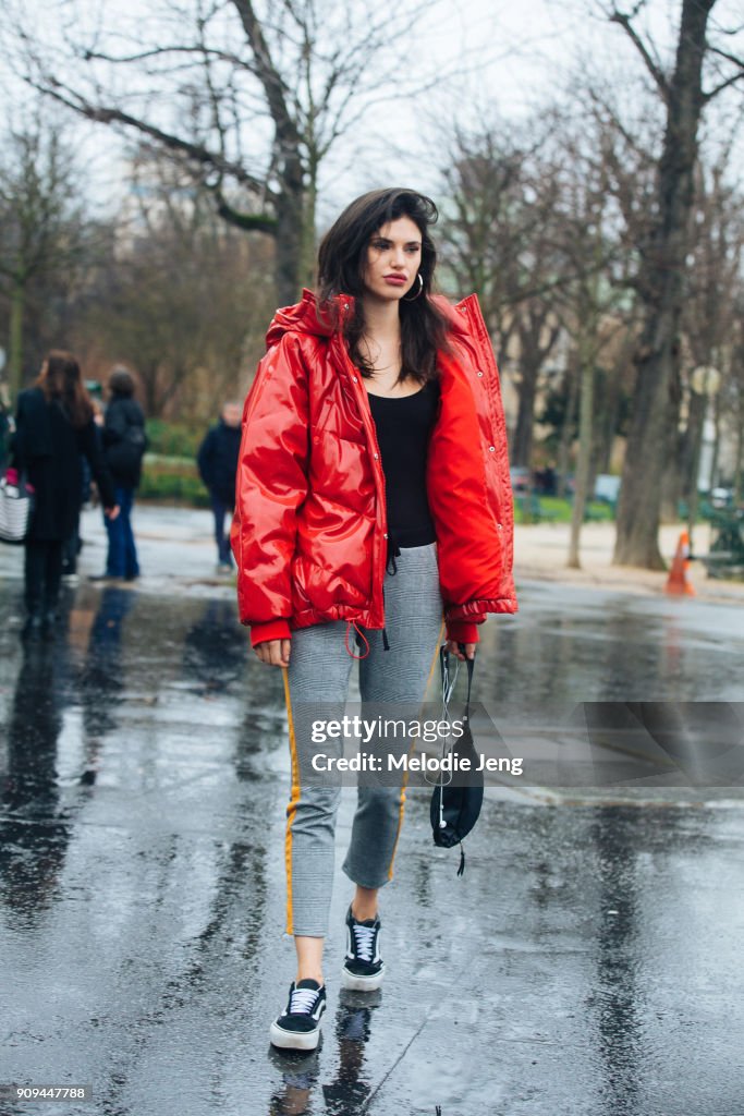 Street Style -Paris Fashion Week -Haute Couture Spring/Summer 2018 : Day Two