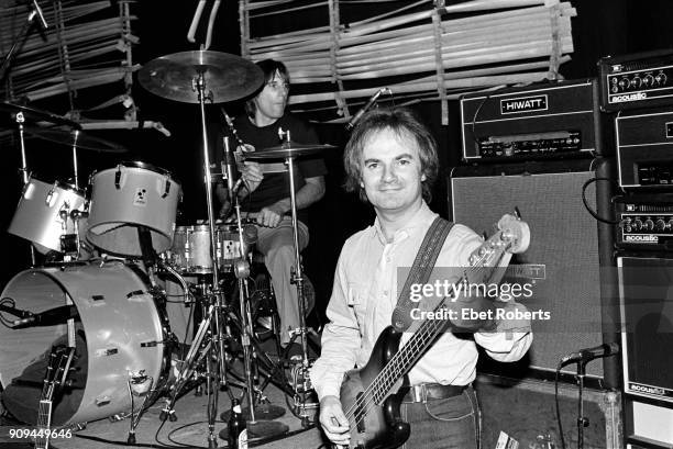 Jim Rodford and Mick Avory performing with The Kinks at Nassau Coliseum in Uniondale, Long Island, New York on October 26, 1980.