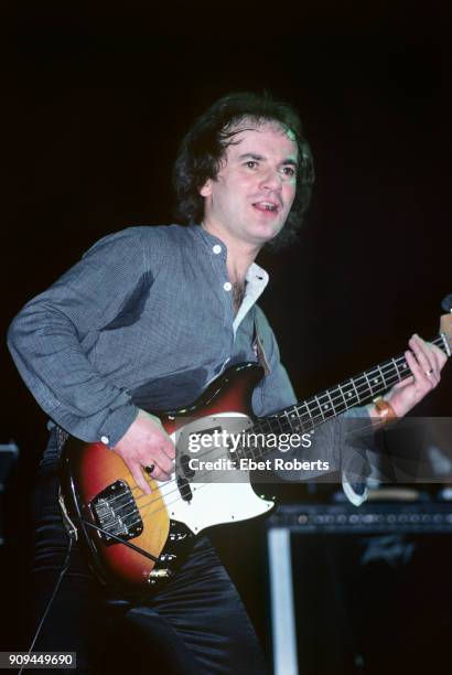 Jim Rodford performing with The Kinks at Bergen Community College in Paramus, New Jersey on March 11, 1979.