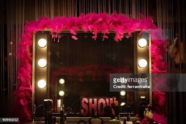 backstage mirror - modeshow stockfoto's en -beelden