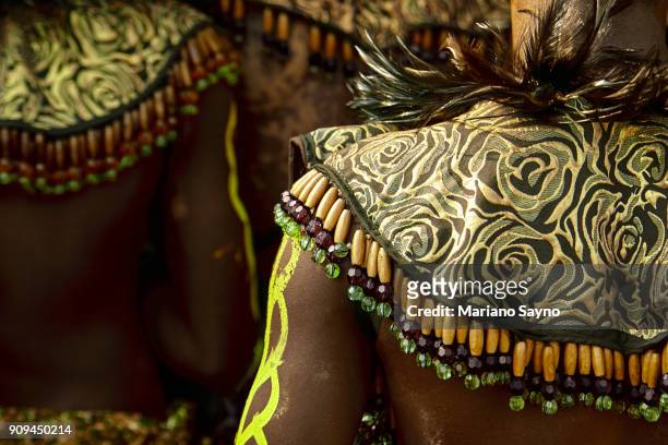 tribesman at festival - dinagyang festival stock pictures, royalty-free photos & images