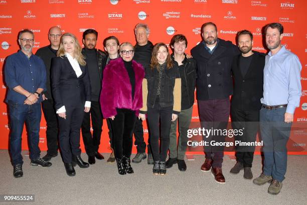 The cast and crew of 'Puzzle' attend the "Puzzle" Premiere at Eccles Center Theatre during the 2018 Sundance Film Festival on January 23, 2018 in...
