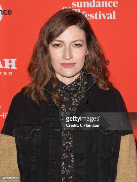Actor Kelly Macdonald attends the 'Puzzle' Premiere at Eccles Center Theatre during the 2018 Sundance Film Festival on January 23, 2018 in Park City,...