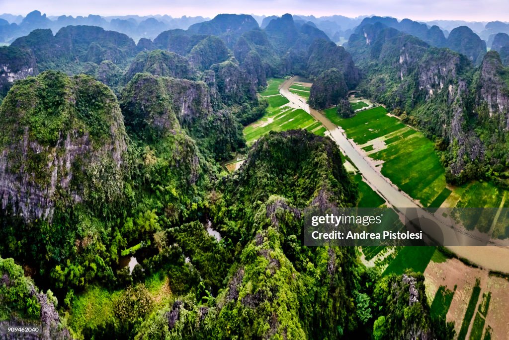 Scenic area of Hoa Lu, Vietnam