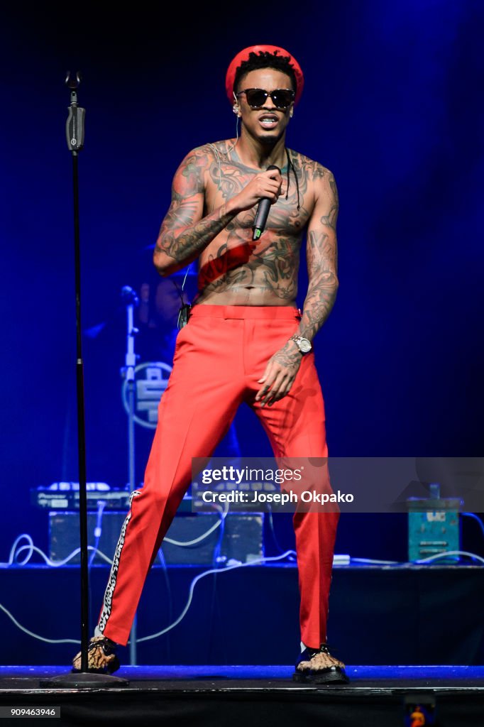 August Alsina Performs At Indigo At The O2 London