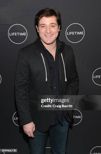 Trevor Morgan attends Lifetime"s Film,"Faith Under Fire: The Antoinette Tuff Story" red carpet screening and premiere event at NeueHouse Madison...