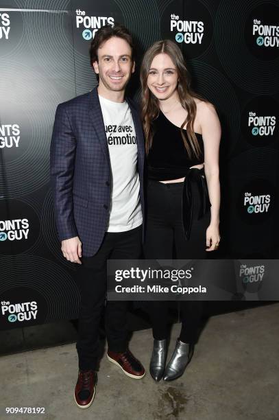 Ross Radusky and Robin Becker attend The Points Guy Presents TPG Soundtracks Pre-Grammy Party With Lil Uzi Vert on January 23, 2018 in New York City.