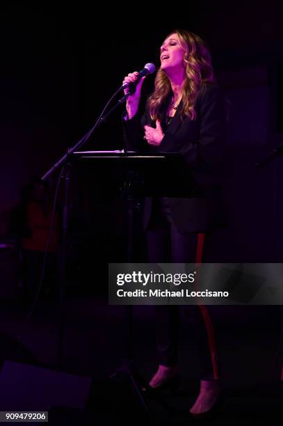 Rita Wilson performs on stage at BMI Snowball during the 2018 Sundance Film Festival at The Shop on January 23, 2018 in Park City, Utah.