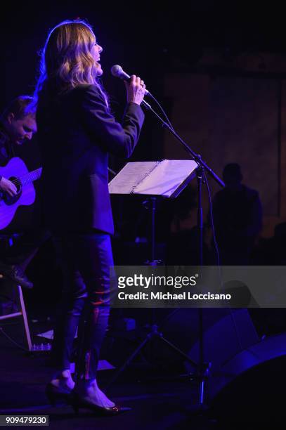 Rita Wilson performs on stage at BMI Snowball during the 2018 Sundance Film Festival at The Shop on January 23, 2018 in Park City, Utah.