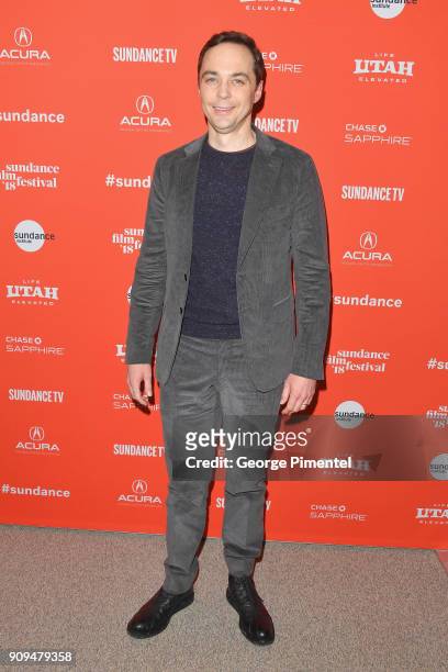 Jim Parsons attends the "A Kid Like Jake" Premiere during the 2018 Sundance Film Festival at Eccles Center Theatre on January 23, 2018 in Park City,...