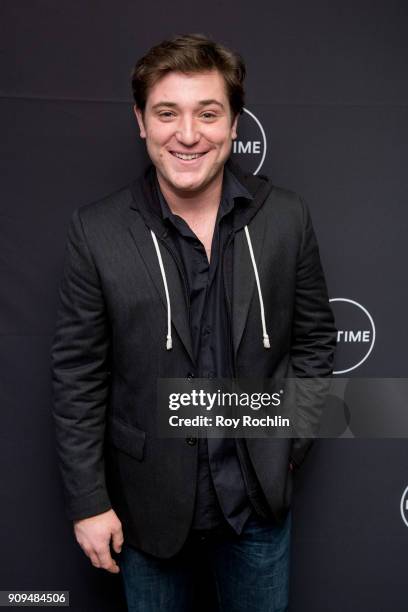 Trevor Morgan attends "Faith Under Fire: The Antoinette Tuff Story" Screening at NeueHouse Madison Square on January 23, 2018 in New York City.