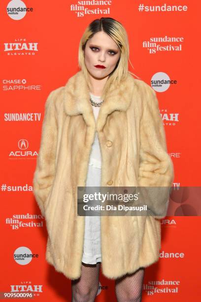 Actor Sky Ferreira attends the "Lords Of Chaos" Premiere during the 2018 Sundance Film Festival at Park City Library on January 23, 2018 in Park...