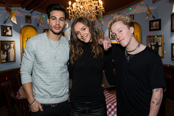 Raheem Cook Ray Diaz, model Rachel Cook and Sam Dameshek attend 'Rachel Cook ...