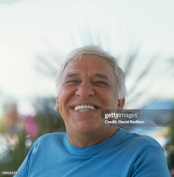 American jazz drummer Buddy Rich posed during the JVC Grande Parade du Jazz festival in Nice, France in July 1986.