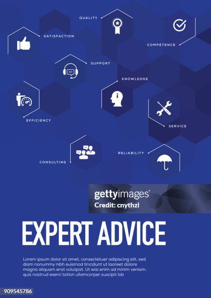 expert advice. brochure template layout, cover design - legal problems stock illustrations