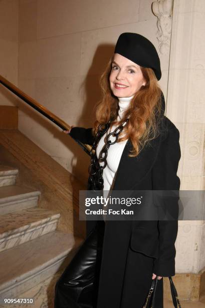 Cyrielle Claire attends the Stephane Rolland Haute Couture Spring Summer 2018 show as part of Paris Fashion Week on January 23, 2018 in Paris, France.