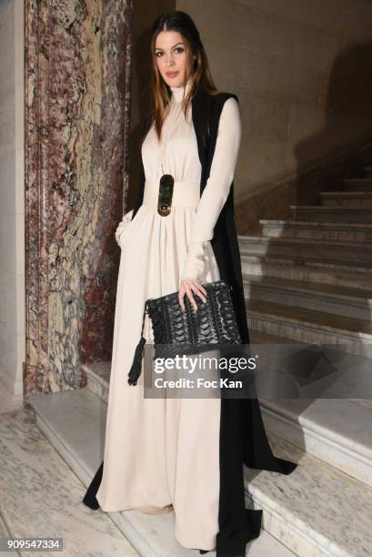 Miss France 2017 iris Mittenaere attends the Stephane Rolland Haute Couture Spring Summer 2018 show as part of Paris Fashion Week on January 23, 2018...