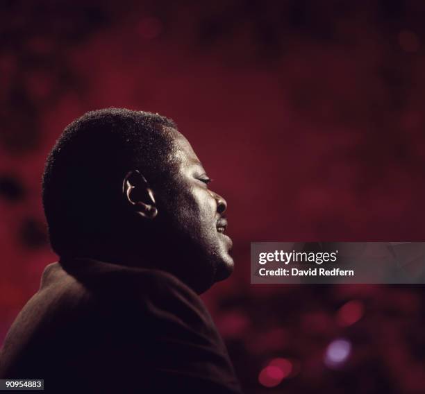 Oscar Peterson performs on a BBC television show filmed in London, England in April 1972.