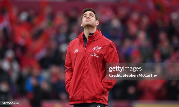 Limerick , Ireland - 21 January 2018; Munster head coach Johann van Graan during the European Rugby Champions Cup Pool 4 Round 6 match between...